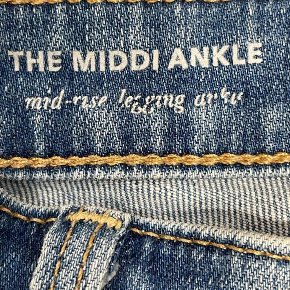 AG Adriano Goldschmied The Middi Ankle Mid Rise Legging Ankle Denim Jeans 24R
